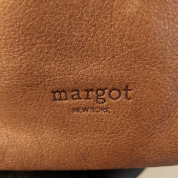 Margot leather adjustable strap purse in brown. - Picture 2 of 13